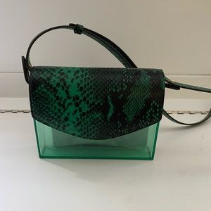 Banana Republic Snake Lucite Crossbody